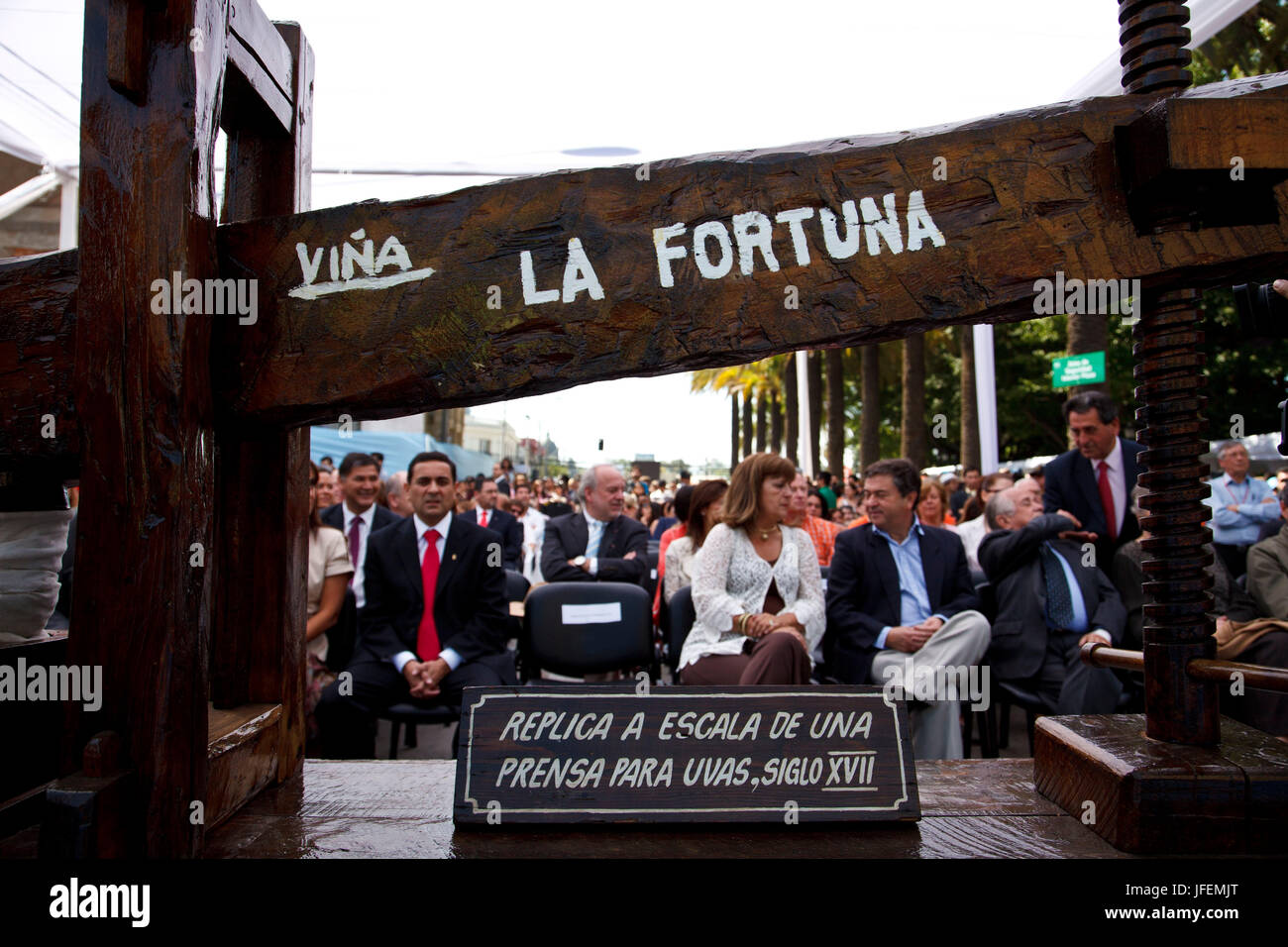 Chile, Valle de Curico, Wein, Weinfest, Stockfoto