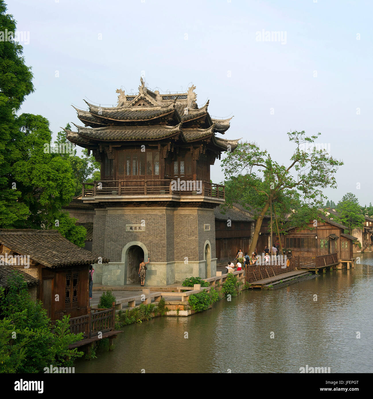 China, Provinz Zhejiang, Wuzhen Dorf Stockfoto