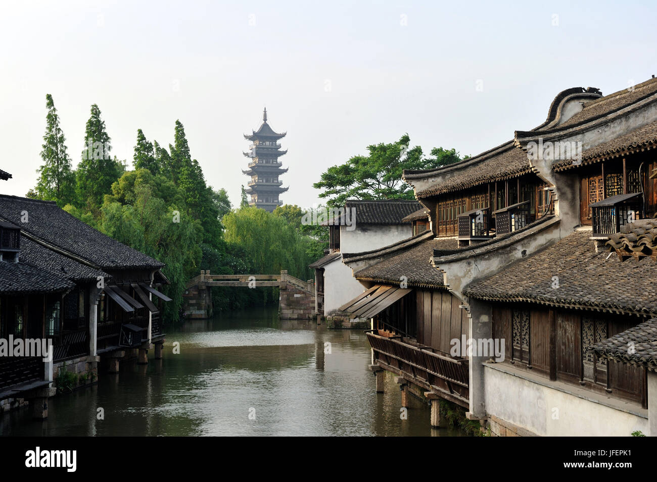 China, Provinz Zhejiang, Wuzhen Dorf Stockfoto