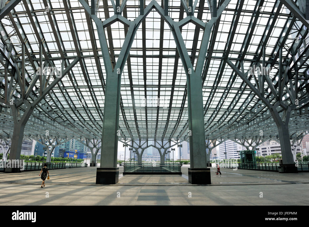China, Provinz Guangdong Guangzhou Ostbahnhof, trainieren für Hong Kong Stockfoto