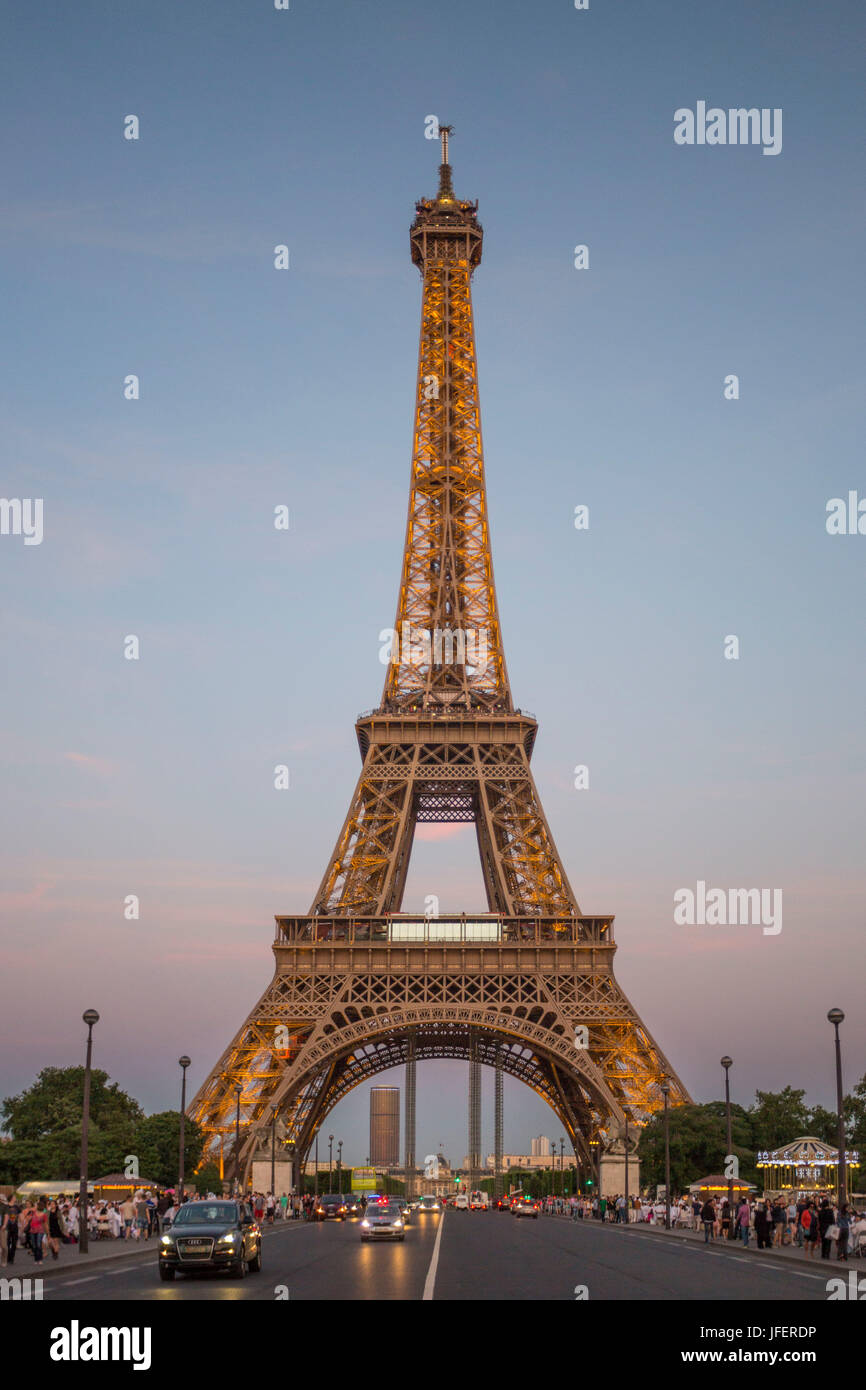 Frankreich, Stadt Paris Eiffelturm Stockfoto