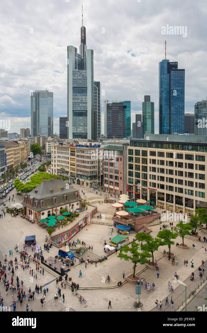 Deutschland, Frankfurt am Main City Skyline Stockfoto