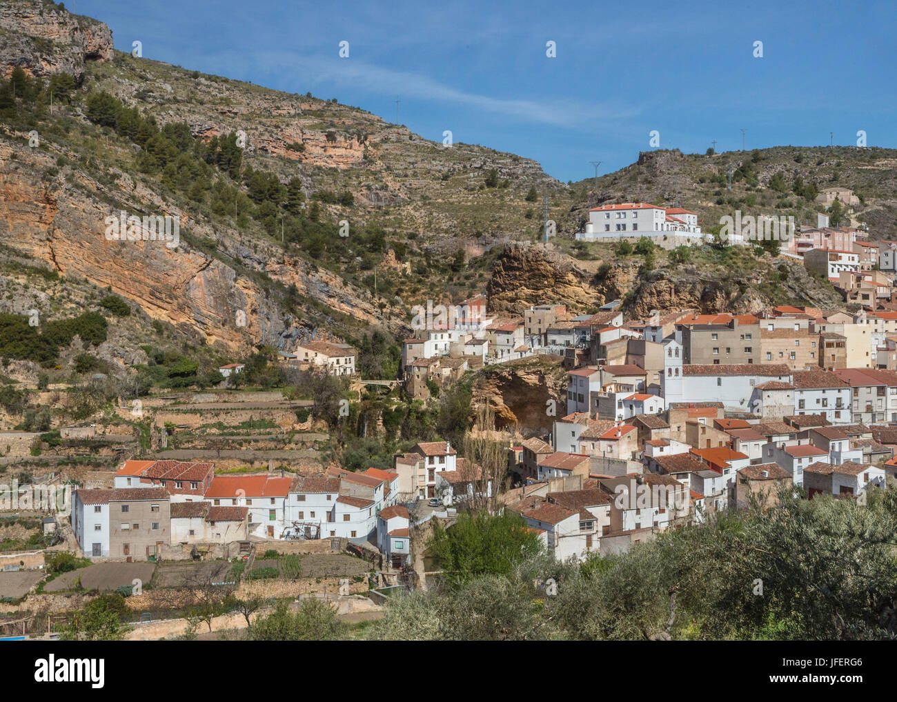 Spanien, Castilla La Mancha Region Albacete Provinz, Molinicos Stadt, Stockfoto