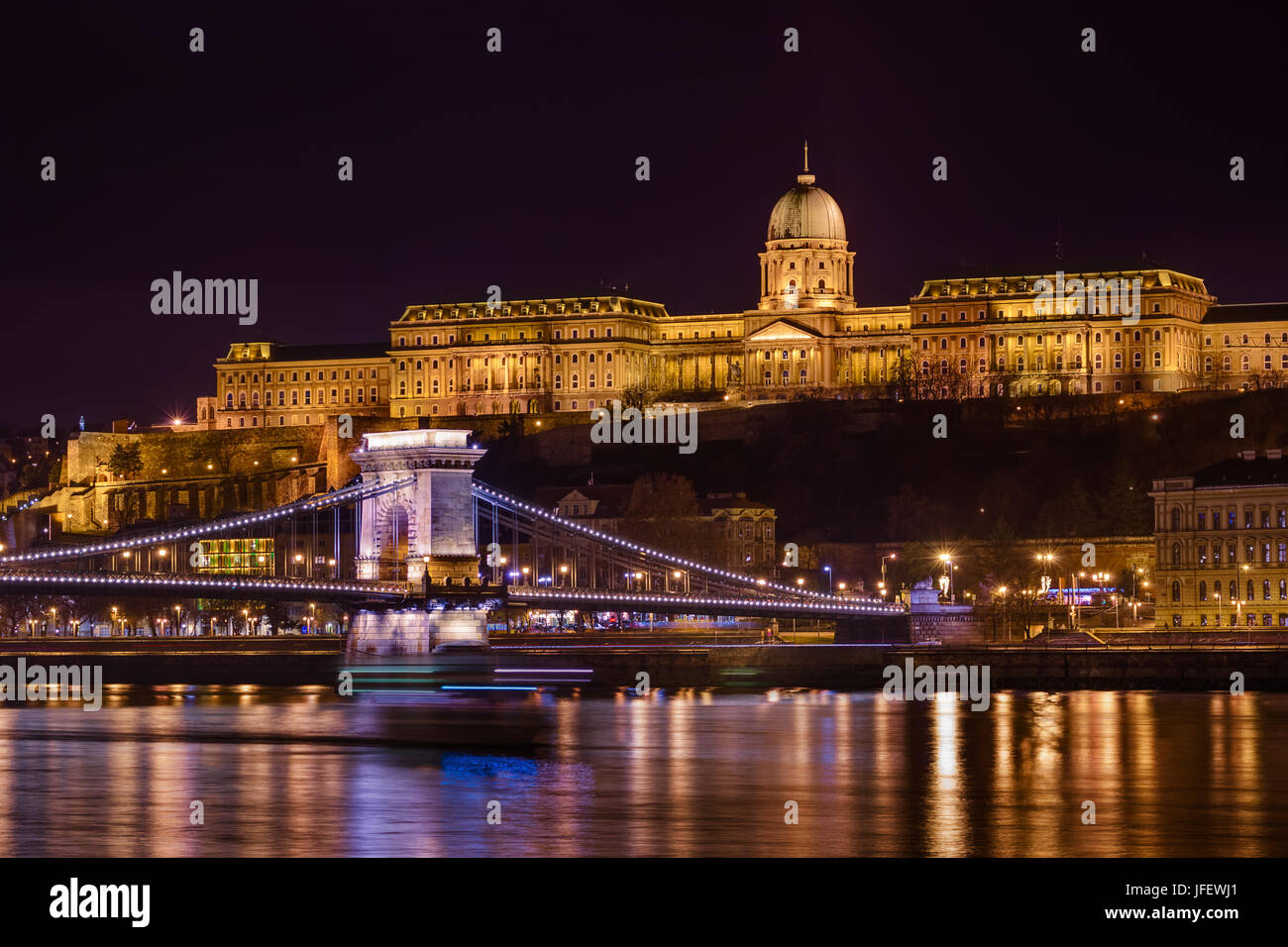 Royal Palace in Budapest Ungarn Stockfoto