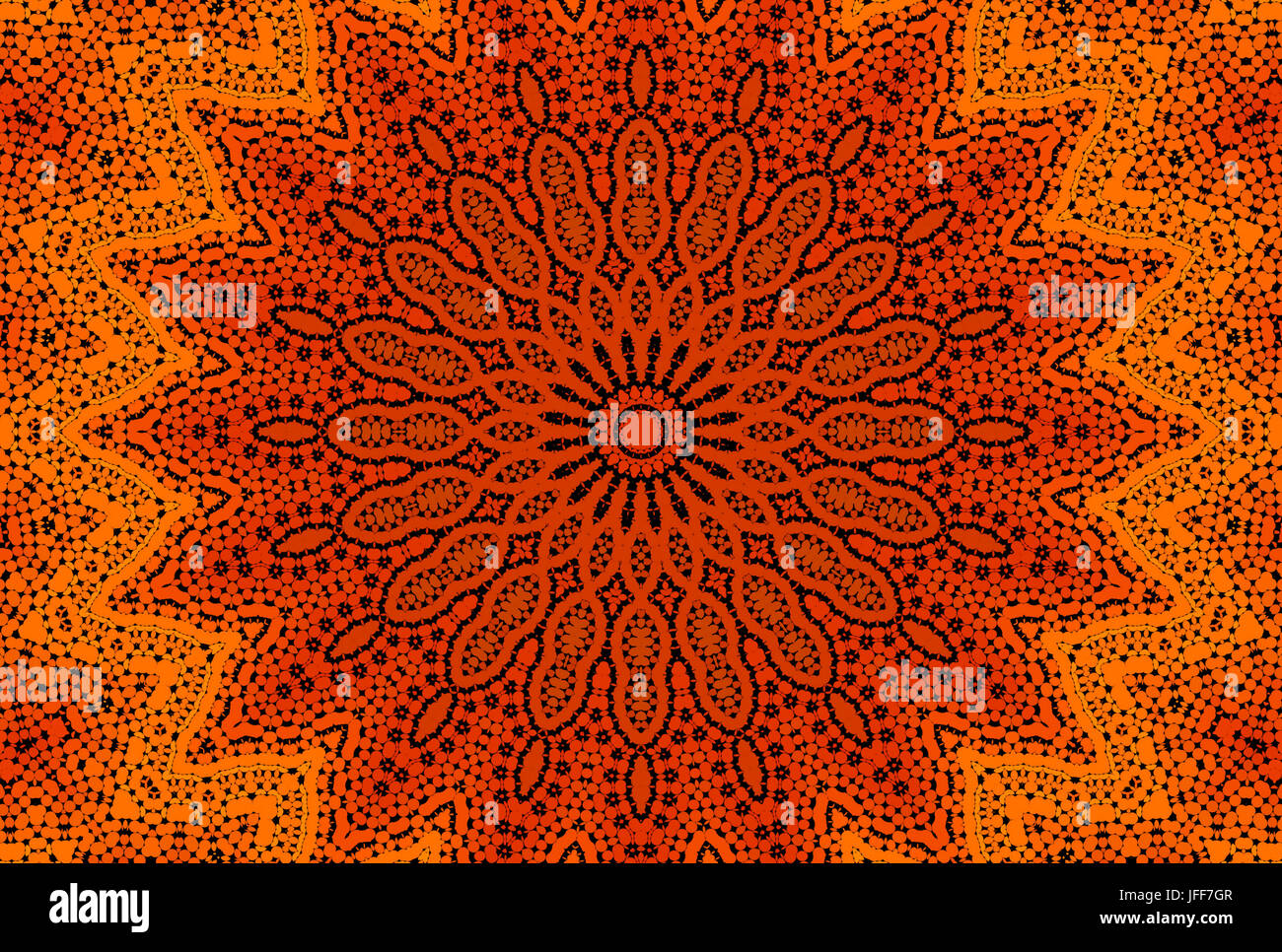 Konzentrische gepunktete Muster Stockfoto