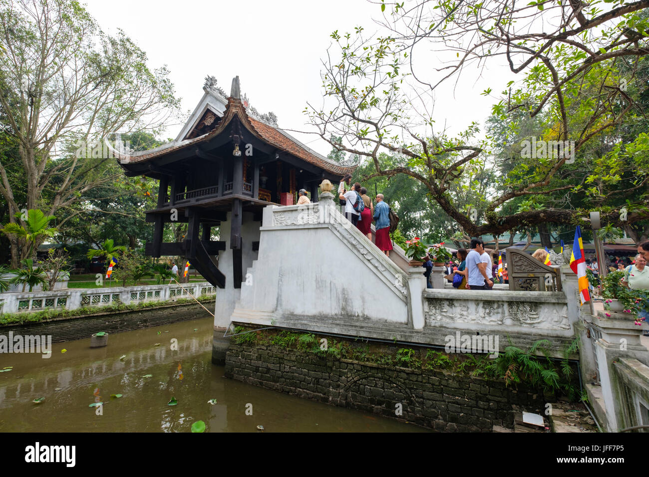 Einsäulenpagode in Hanoi, Vietnam, Asien Stockfoto