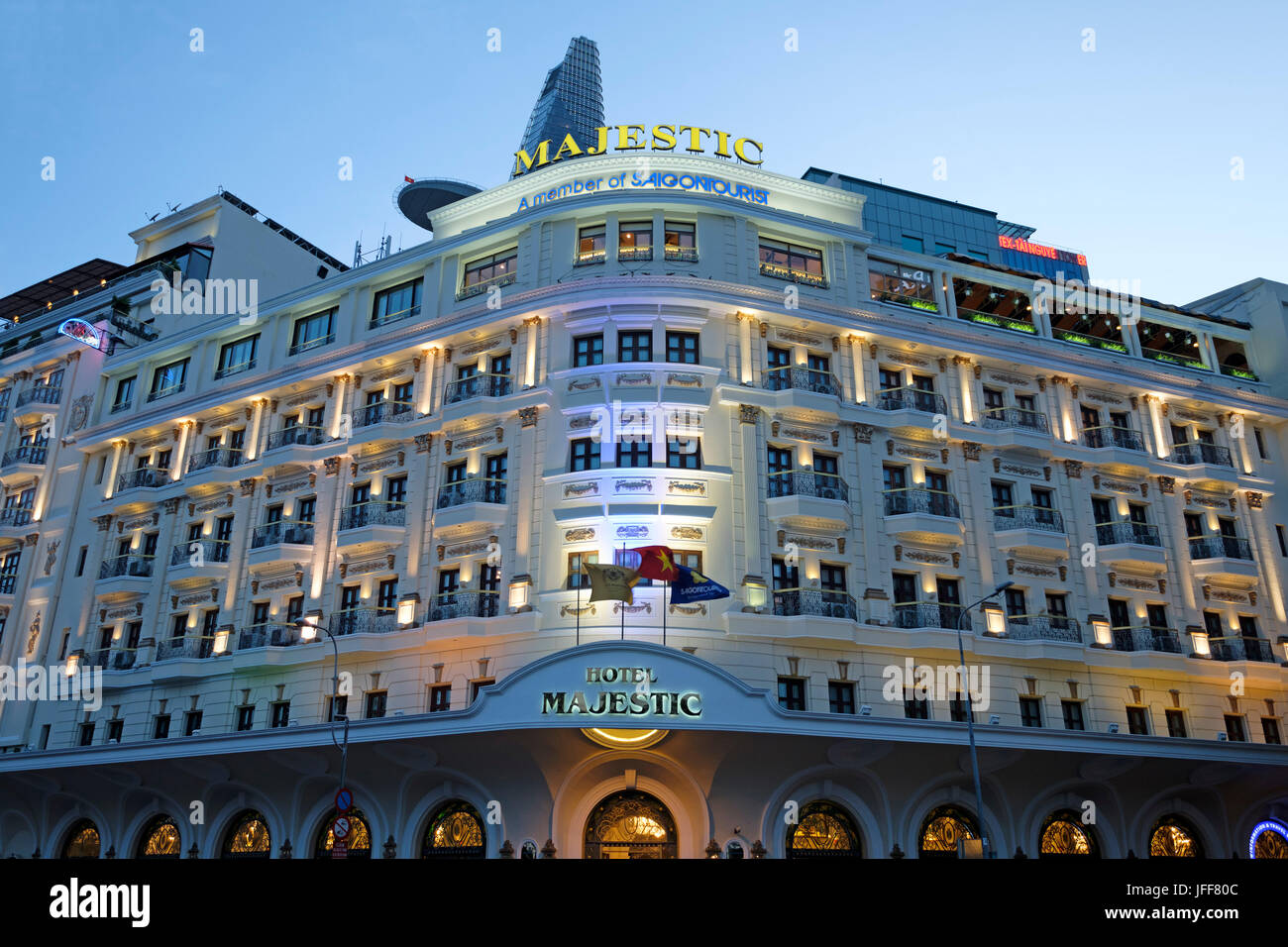 Hotel Majestic in Ho Chi Minh City, Vietnam Stockfoto