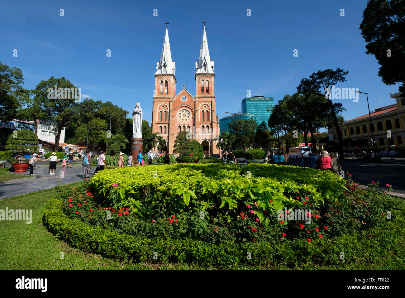 Kathedrale Notre-Dame Basilika von Saigon in Ho Chi Minh City, Vietnam, Asien Stockfoto