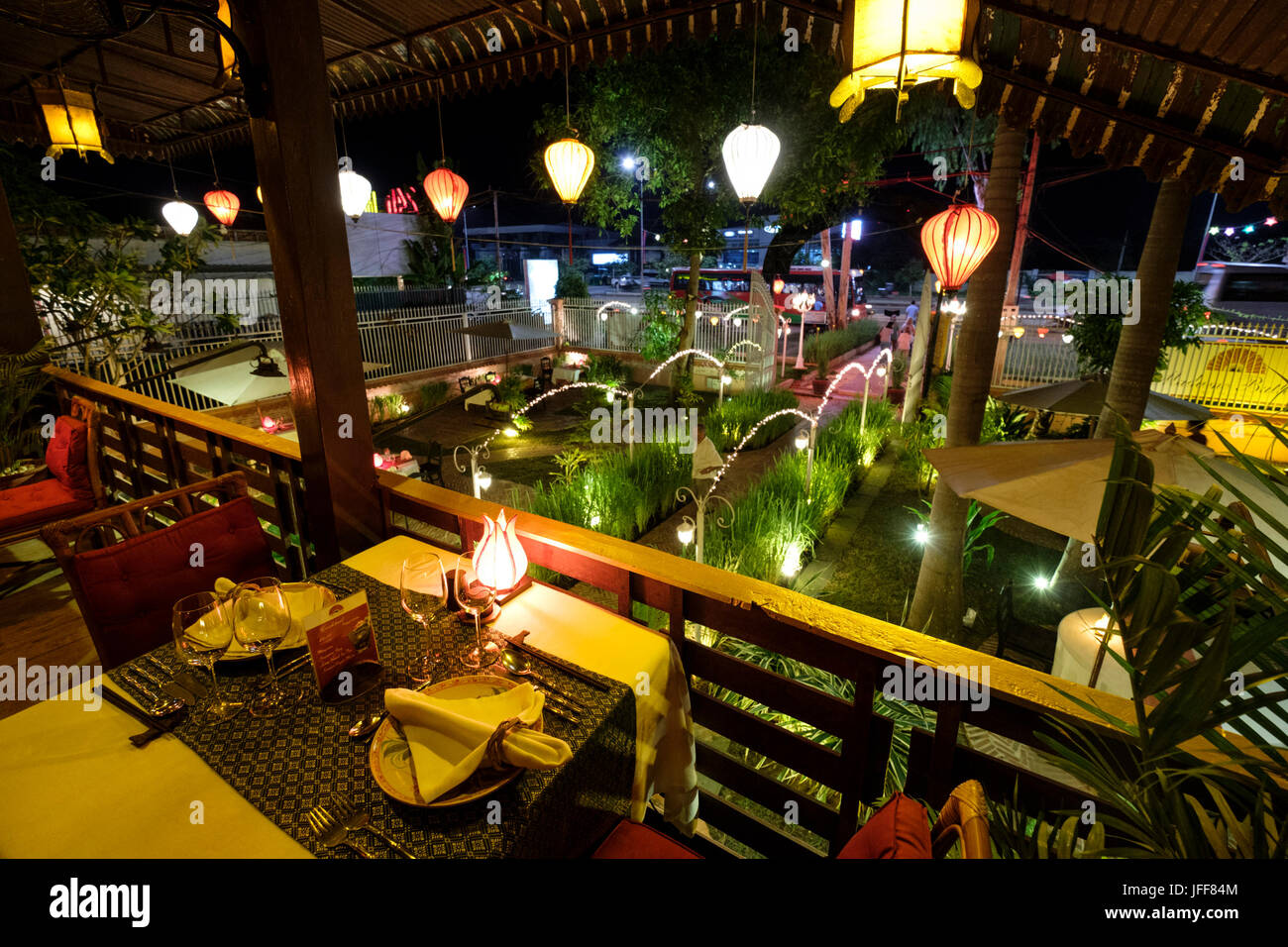 Madame Butterfly Restaurant in Siem Reap, Kambodscha, Asien Stockfoto