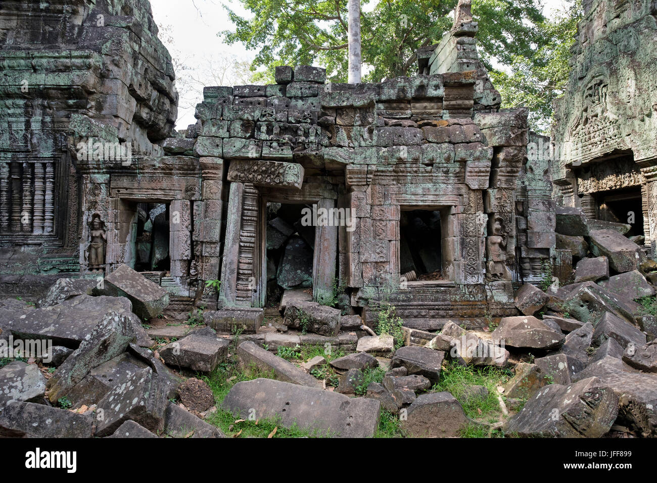 Ta Prohm Tempel, Provinz Siem Reap, Kambodscha Stockfoto