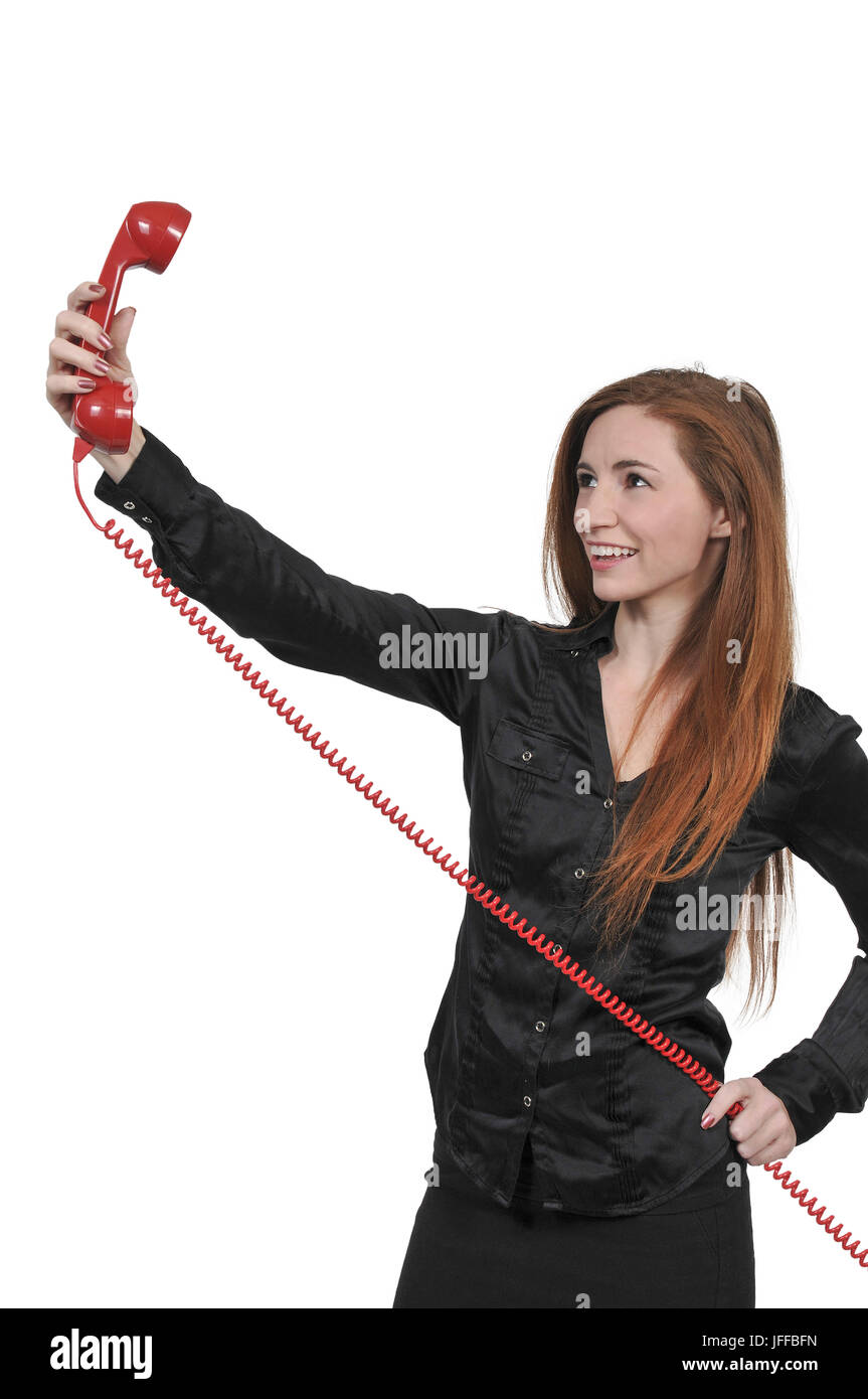 Frau, die eine selfie Stockfoto