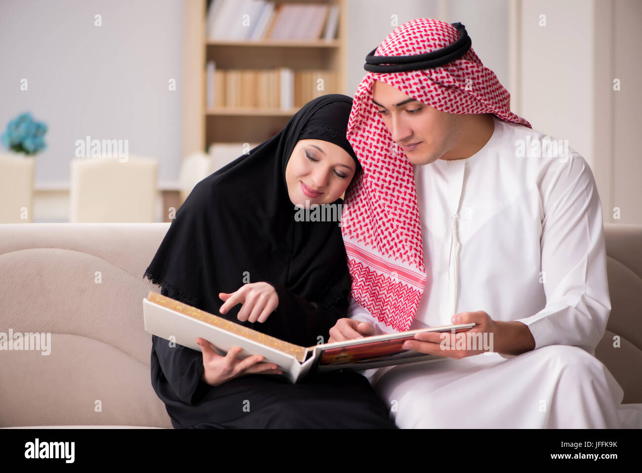 Zwei arabische Mann und Frau Stockfoto