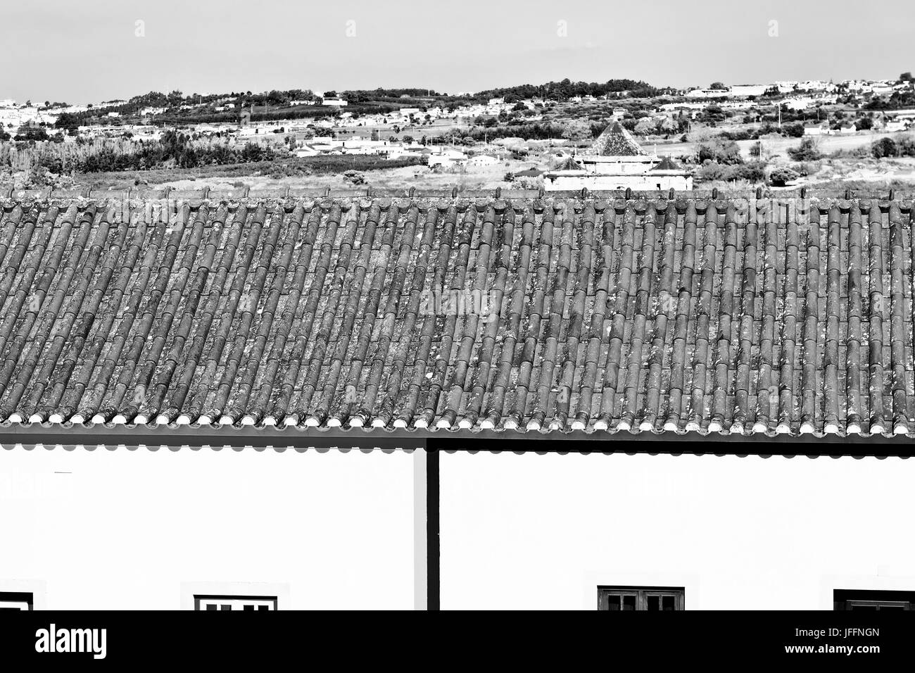 Ziegeldach Stockfoto