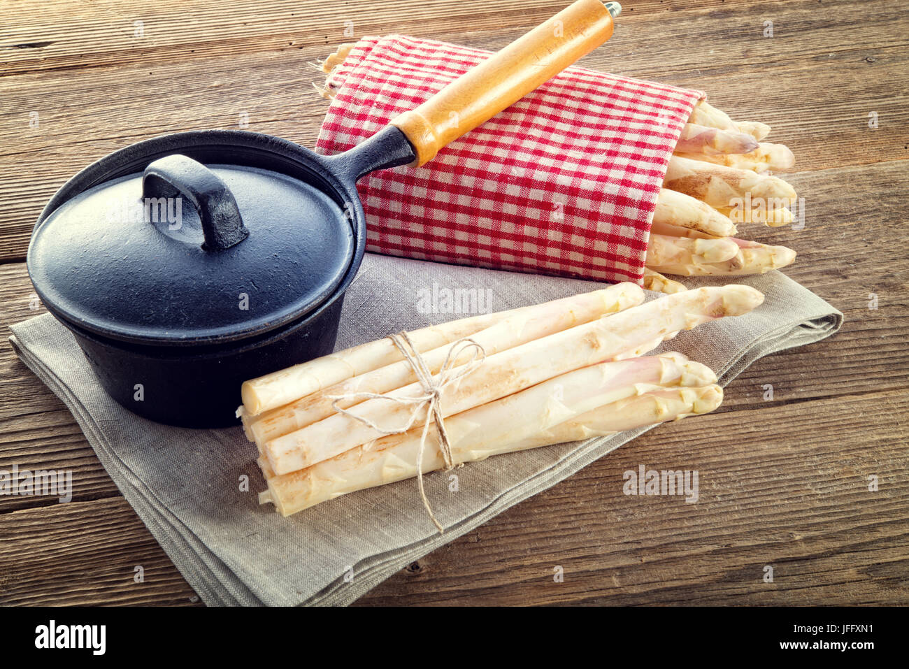 Spargel Zeit Stockfoto