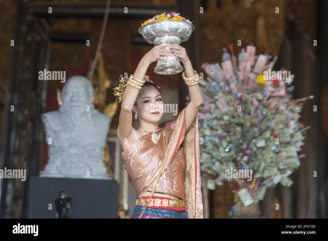 THAILAND CHIANG RAI BAANDAM TRADITION Stockfoto