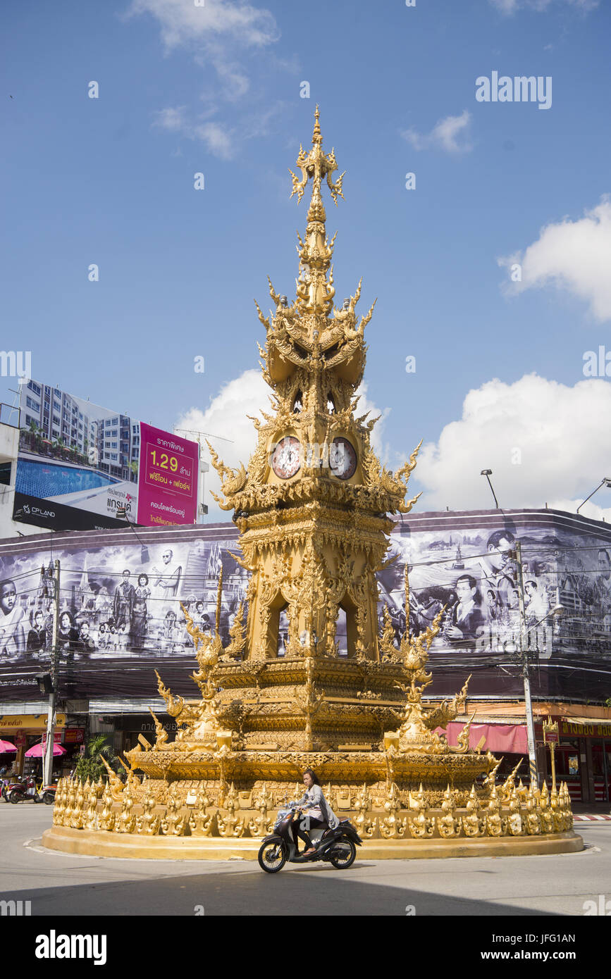 THAILAND CHIANG RAI CLOCK TTOWER Stockfoto