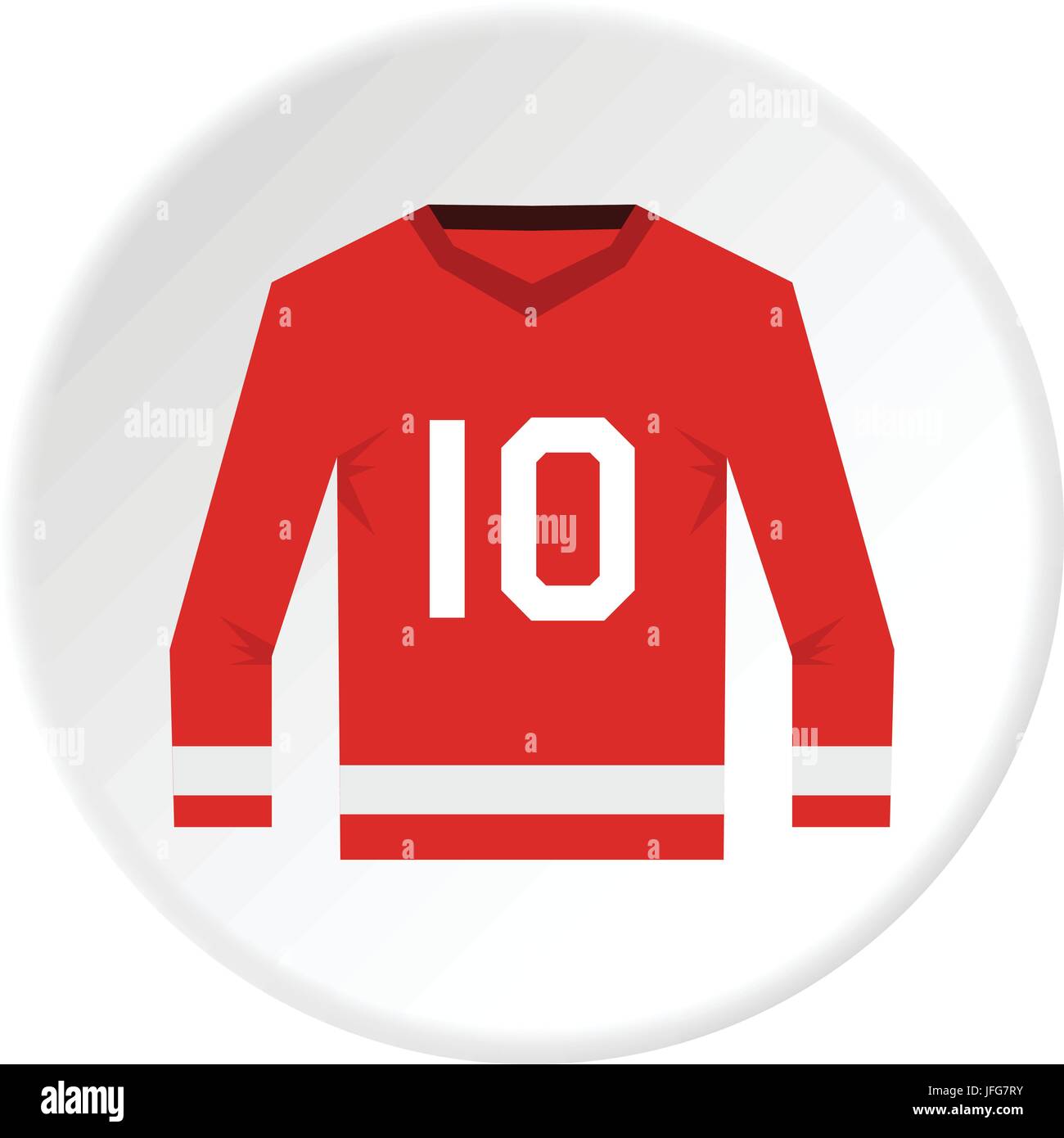 Kanadische Eishockey Trikot Symbol Kreis Stock Vektor