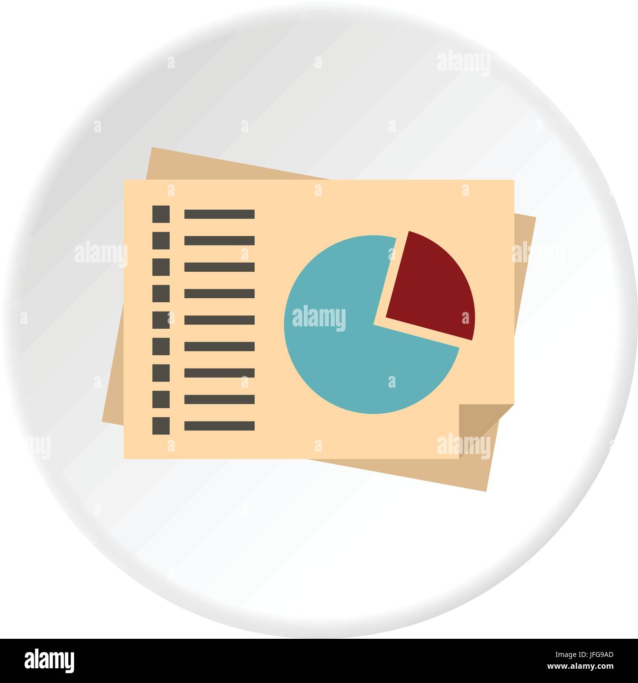Diagramm Symbol Kreis Stock-Vektorgrafik - Alamy