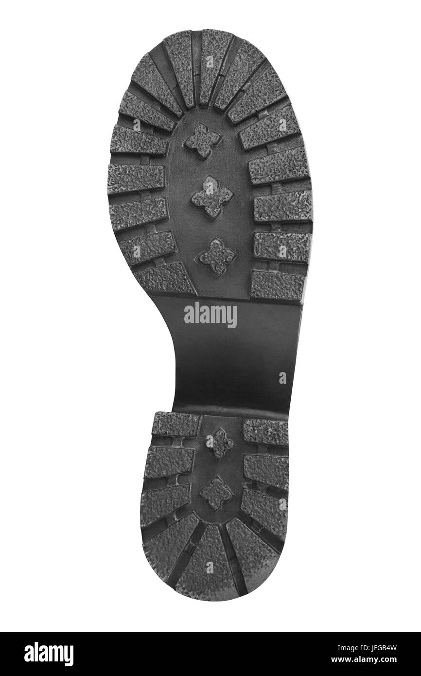 Unterseite der Schuhe Stockfoto