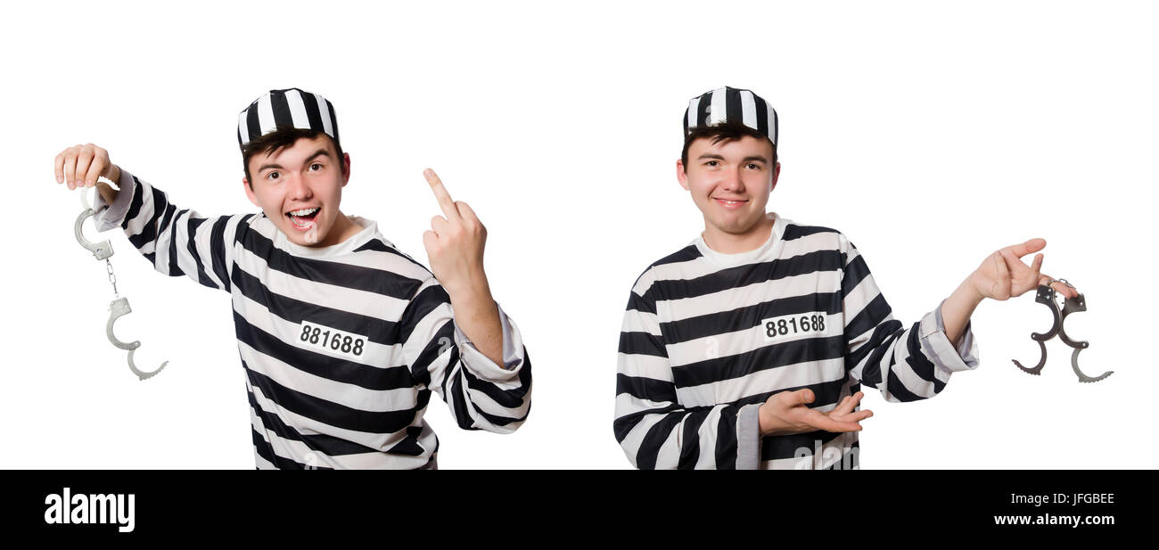 Lustige Gefangene im Konzept Stockfoto