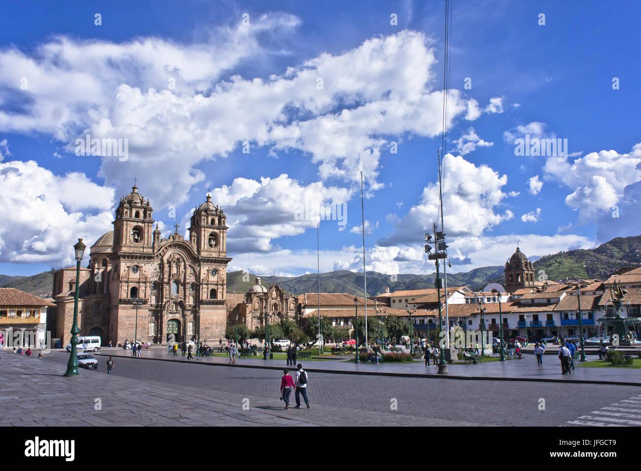 Peru, Cuzco, Plaza de Armas Stockfoto