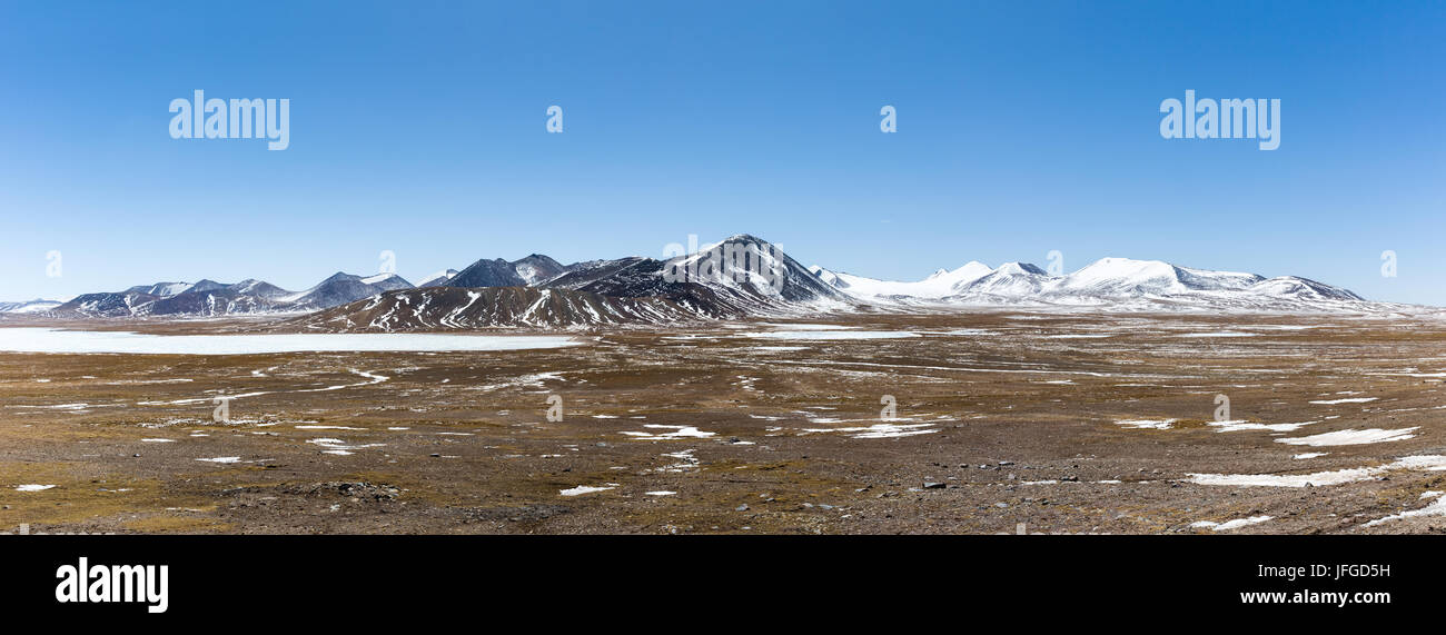 Kunlun Schnee Berge Panorama Stockfoto