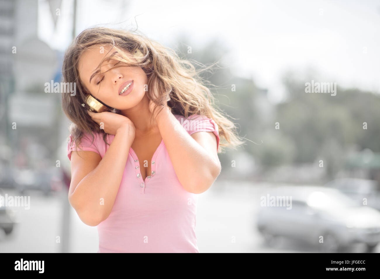 Beruhigende Musik. Stockfoto