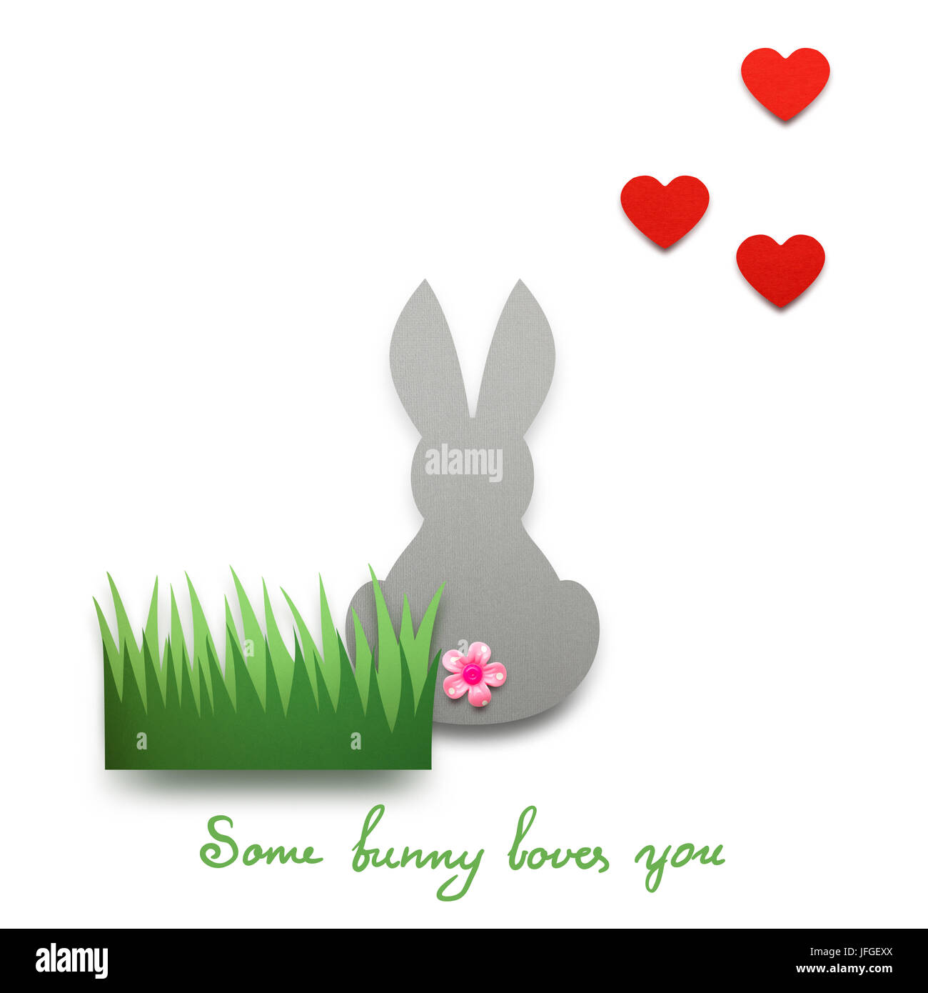 Einige bunny liebt Sie. Stockfoto