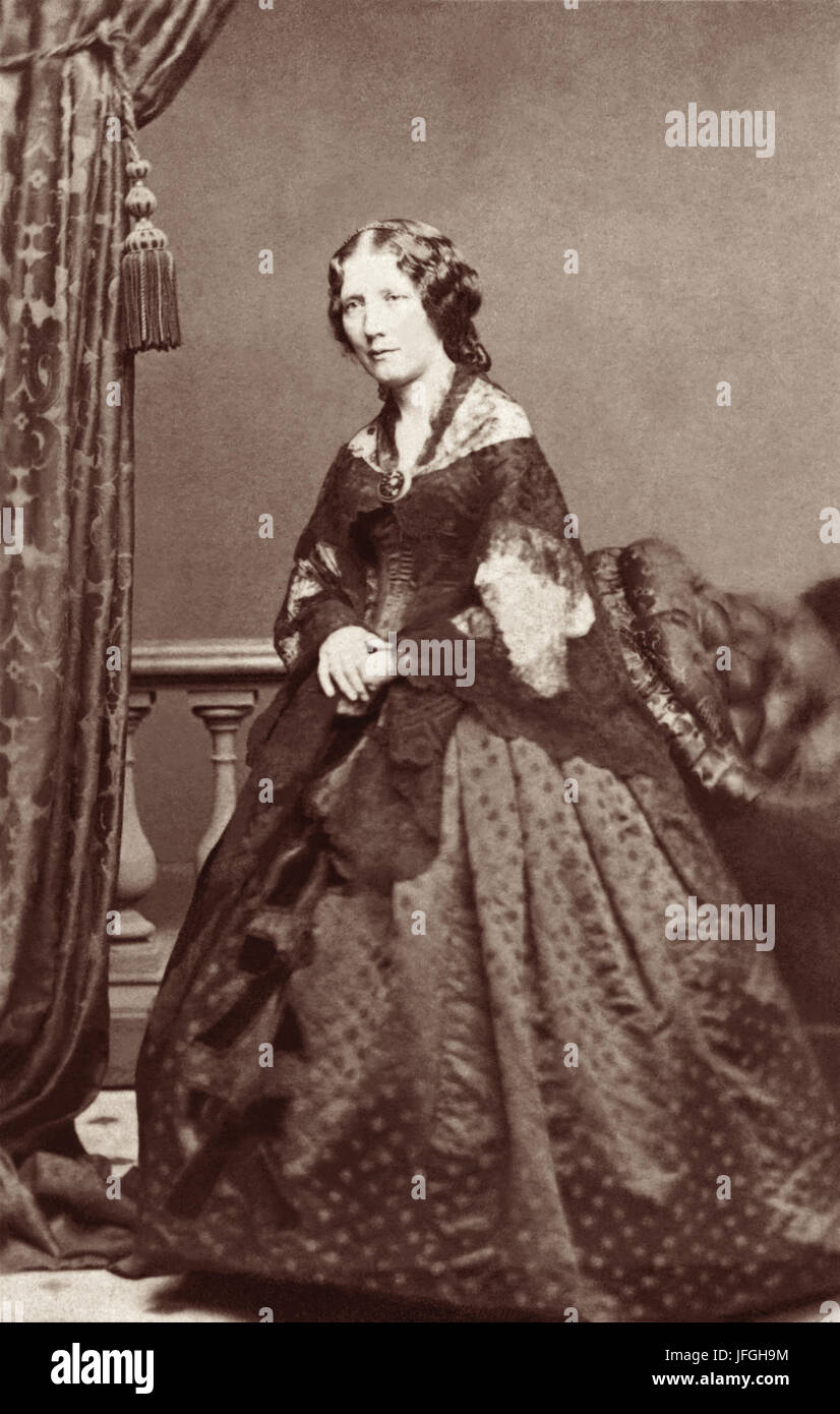 Harriet Beecher Stowe (1811 – 1896), Abolitionist Autor von Onkel Toms Hütte. Stockfoto