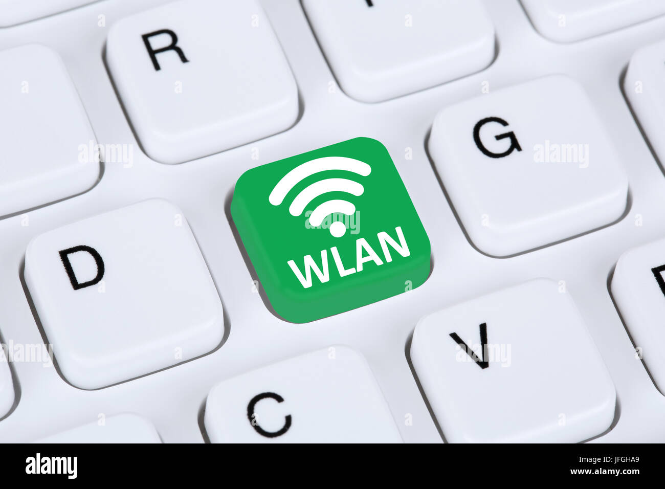 W-LAN oder WLAN Hotspot Verbindung Internet Computer Stockfoto W-LAN oder WLAN Hotspot Verbindung Internet Computer Stockfoto