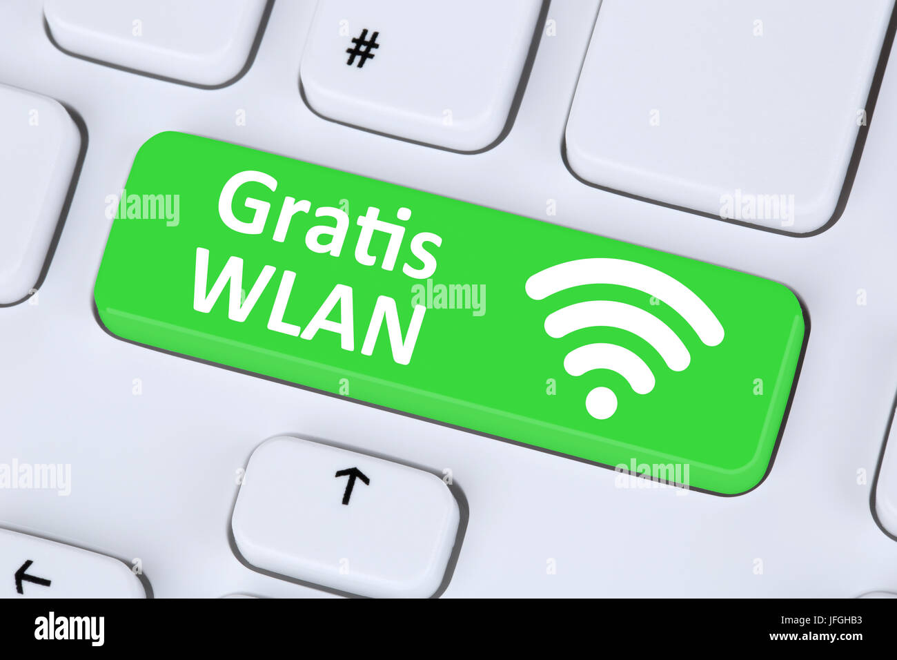 Gratis W-LAN oder WLAN Hotspot Verbindung Internet Computer Stockfoto Gratis W-LAN oder WLAN Hotspot Verbindung Internet Computer Stockfoto