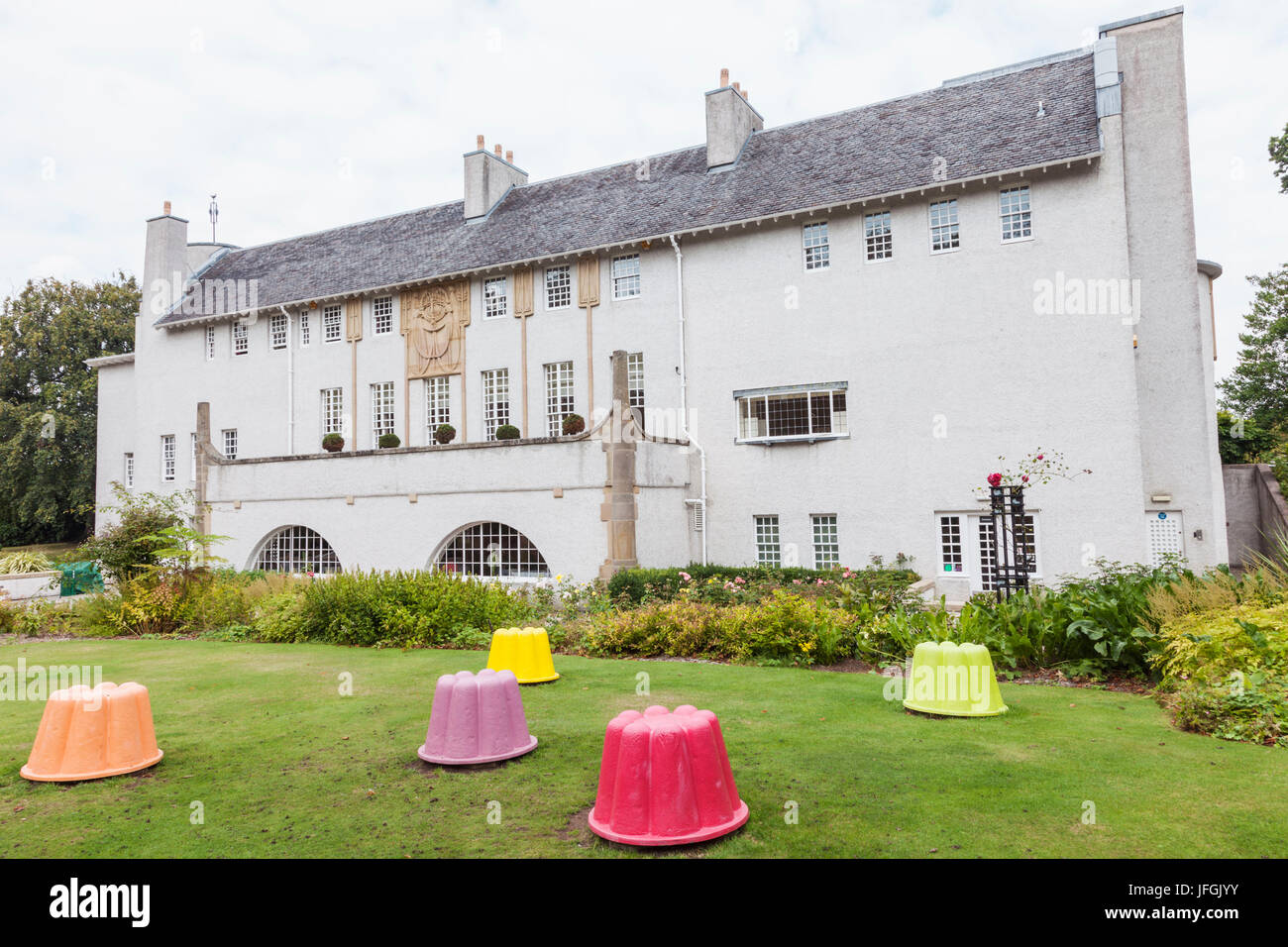 Schottland, Glasgow, Bellahouston Park, Haus für Kunstliebhaber, entworfen von Charles Rennie Mackintosh Stockfoto