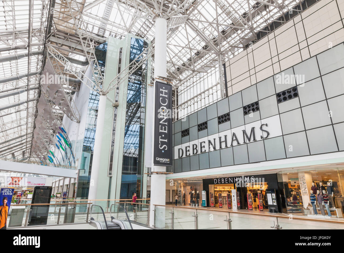 Schottland, Glasgow, St.Enoch Shopping Center Stockfoto