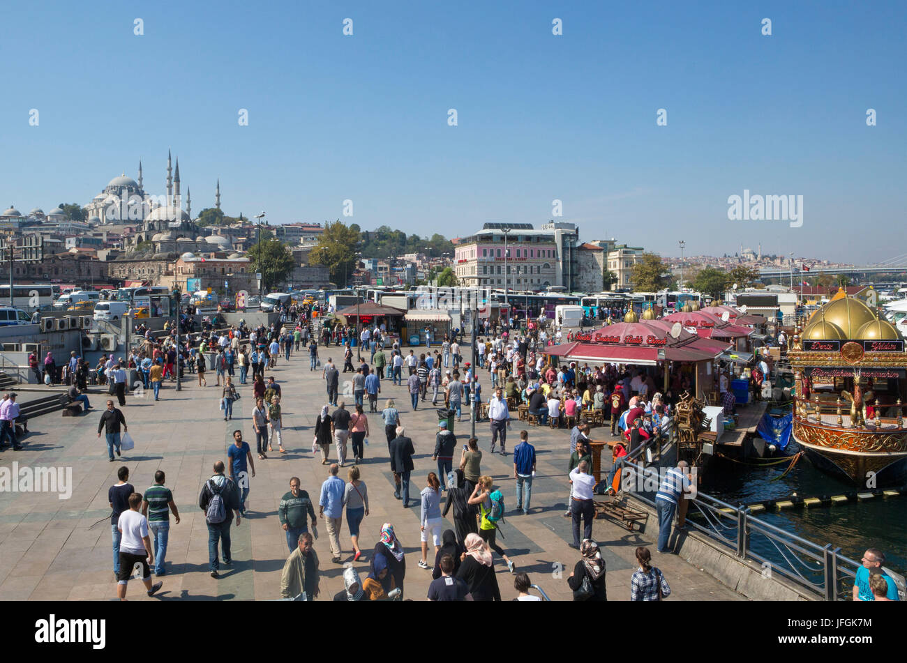 Türkei, Istanbul City, Rustempasa Bezirk in der Nähe von Galata-Brücke, blaue Masjid Moschee Stockfoto