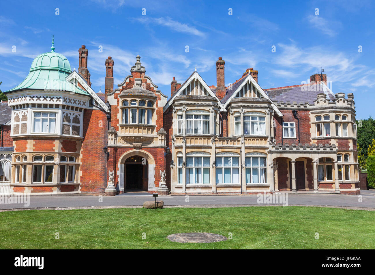 England, Buckinghamshire, Milton Keynes, Bletchley Park, das Herrenhaus Stockfoto