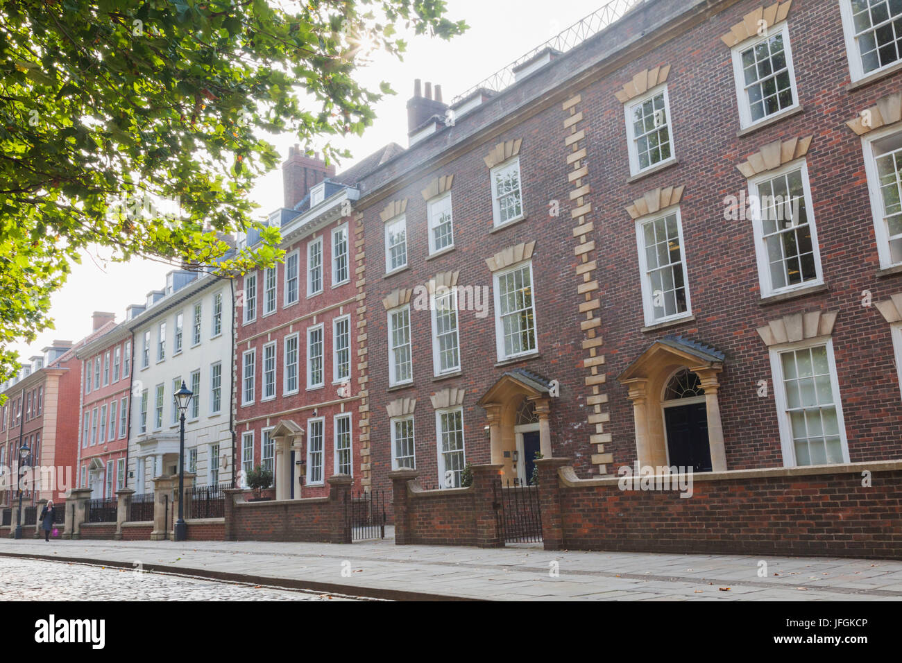 England, Somerset, Bristol, Altstadt, georgische Ära Gebäude in Queen Square Stockfoto