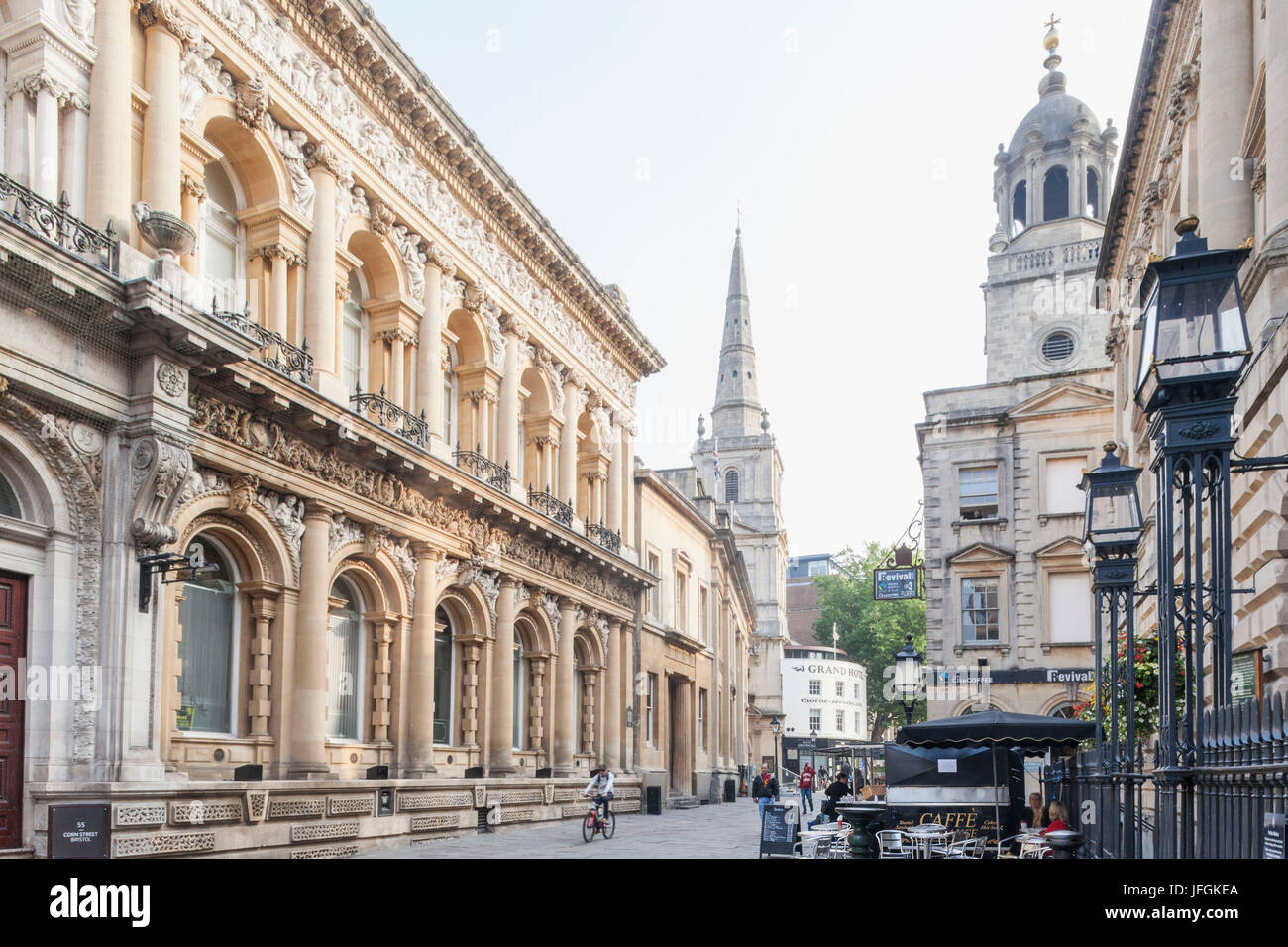 England, Somerset, Bristol, Altstadt, Mais Straße Stockfoto