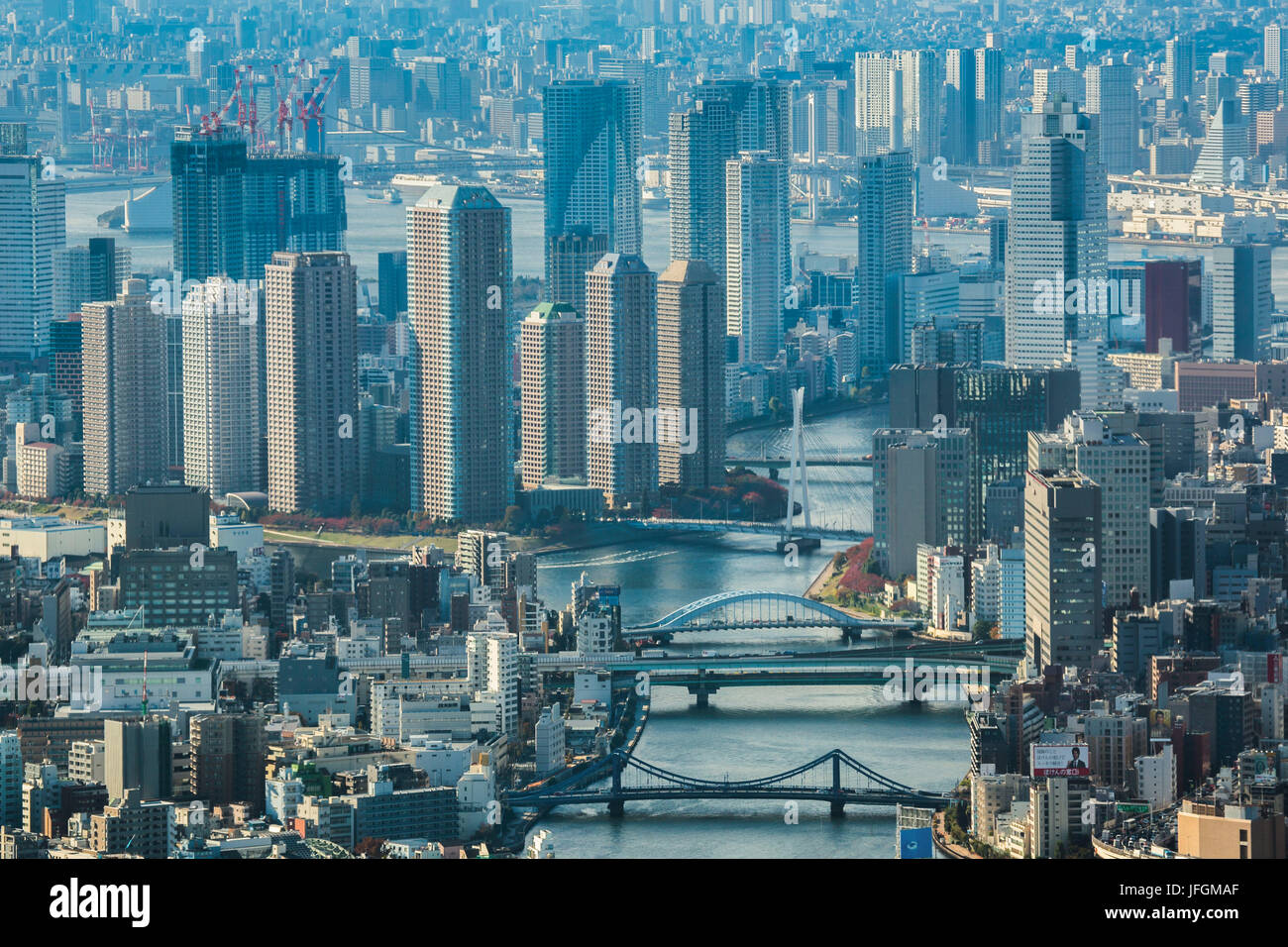 Japan, Kanto, Tokyo City, Sumida-Fluss, Chuo-Ku Stockfoto