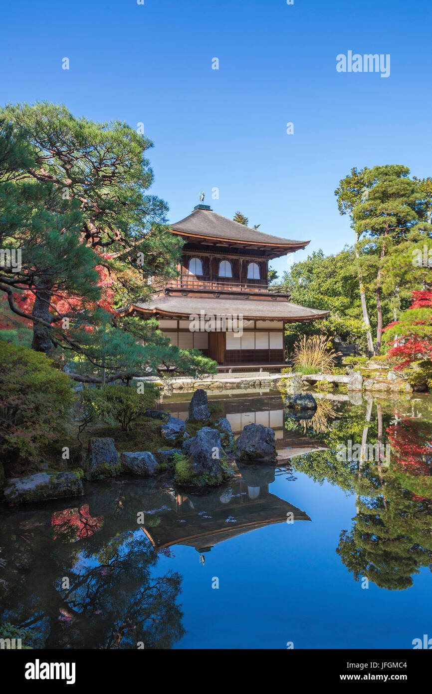 Japan, Kansai, Stadt Kyoto, Ginkaku-Ji, UNESCO-Welterbe, Stockfoto