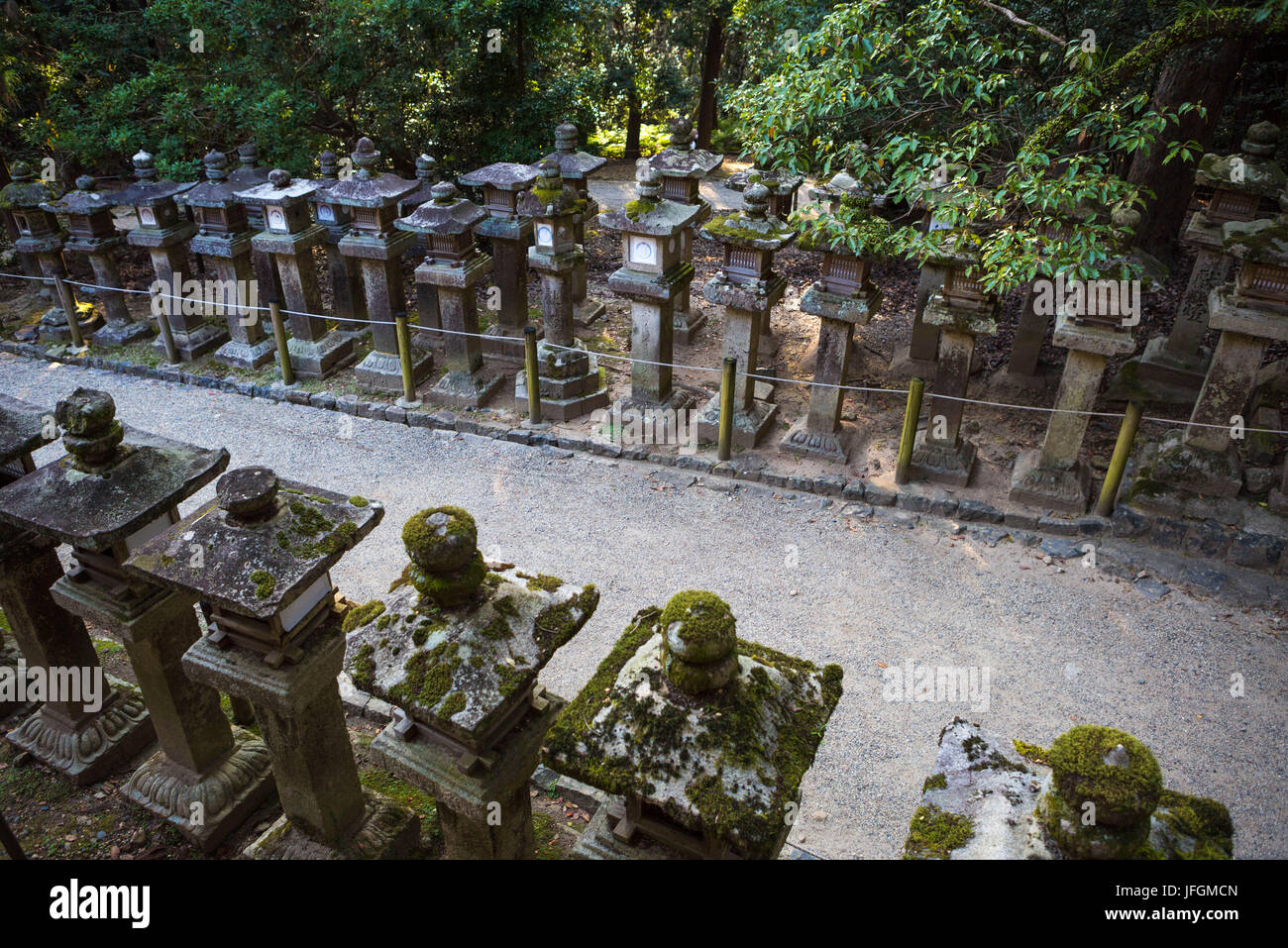 Japan, Kansai, Nara Stadt, Kasuga-Schrein, UNESCO-Welterbe, Stockfoto