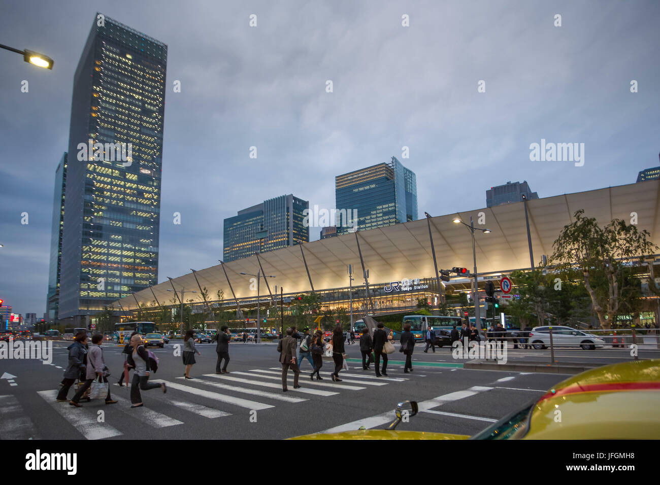 Japan, Tokyo City, Tokyo Station, Ostseite Stockfoto