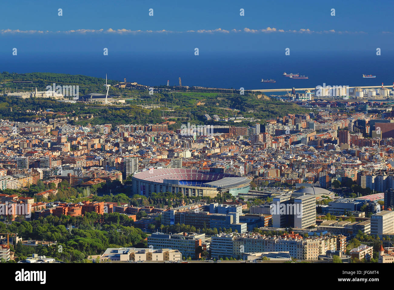 Spanien, Katalonien, Barcelona City, Nou Camp Stadion Stockfoto