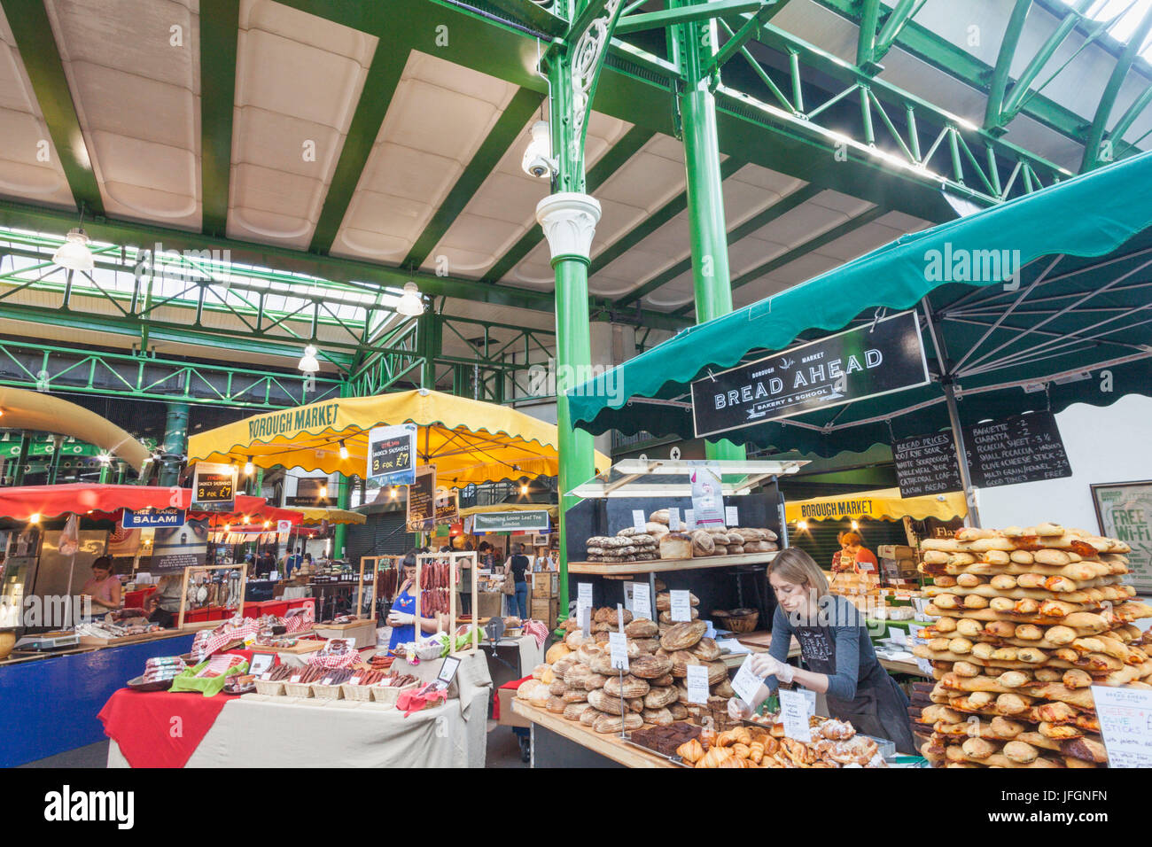 England, London, Southwark, Borough Market Stockfoto