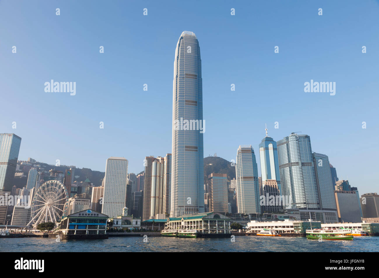 China, Hong Kong, Skyline der Stadt Stockfoto