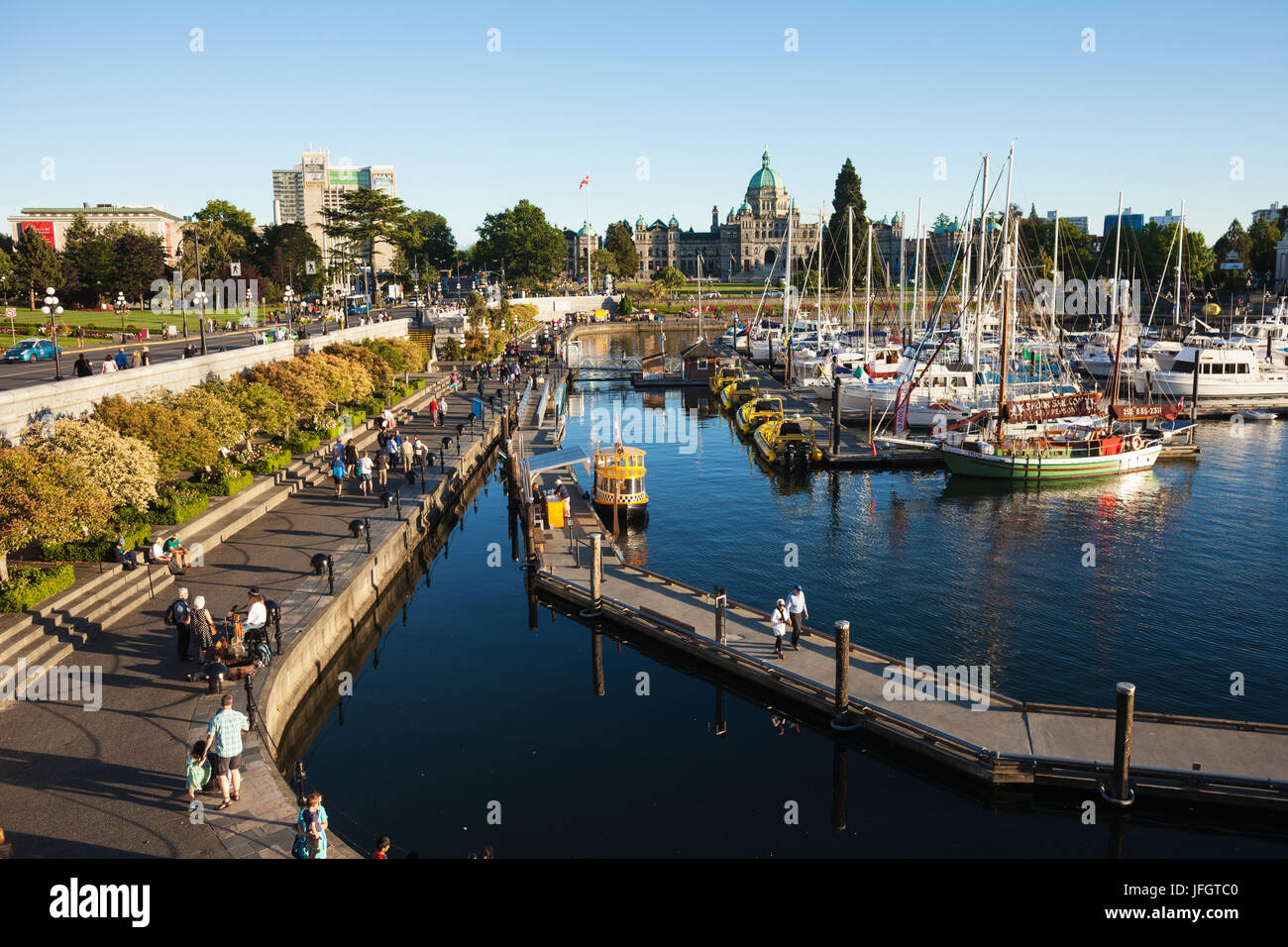 Victoria BC Hafen Stockfoto