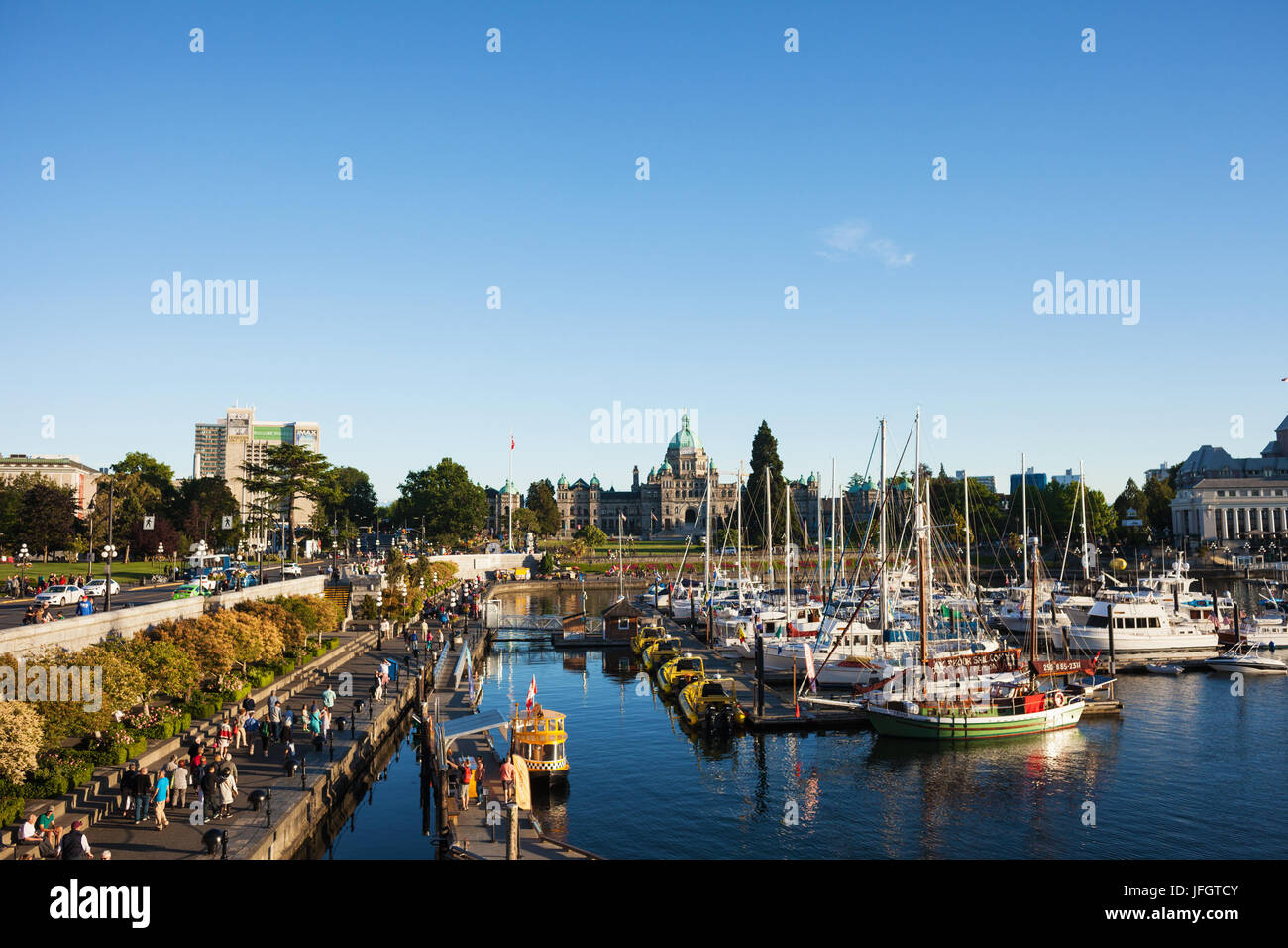 Victoria BC Hafen Stockfoto