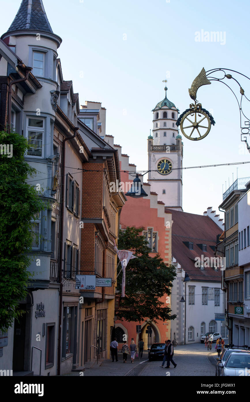 Alte Stadt Ravensburg, Baden-Württemberg, Deutschland Stockfoto