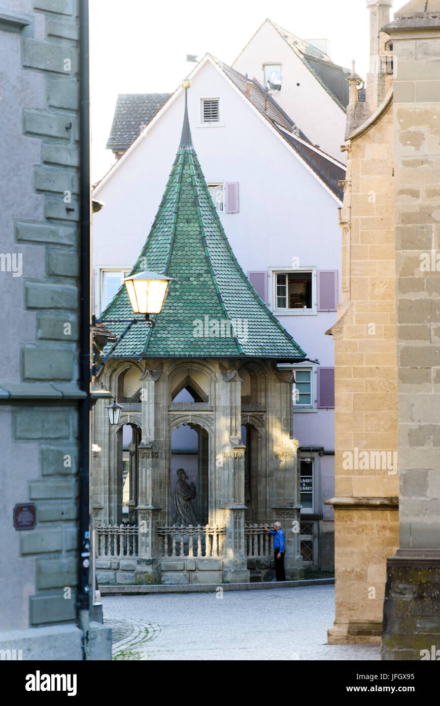 Altstadt, dem Ölberg, Überlingen, Bodensee, Baden-Württemberg, Deutschland Stockfoto