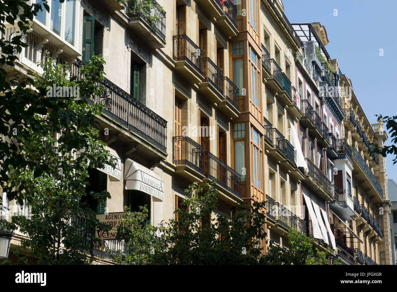 Stadtzentrum, Donostia-San Sebastián, Gipuzkoa, die baskischen Provinzen, Spanien Stockfoto