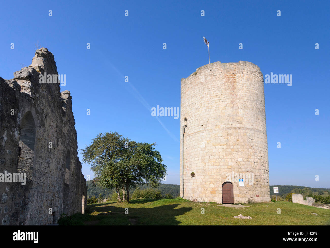 Donjon der burgruine kallmunz Fotos und Bildmaterial in hoher